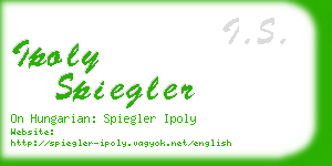 ipoly spiegler business card